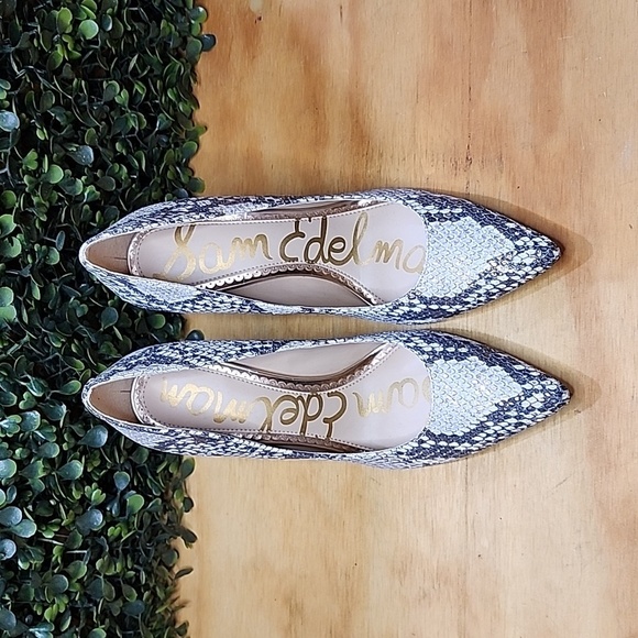 Sam Edelman 3.5" High Heels | Size: 5 Womens | Snake Skin - Picture 2 of 7